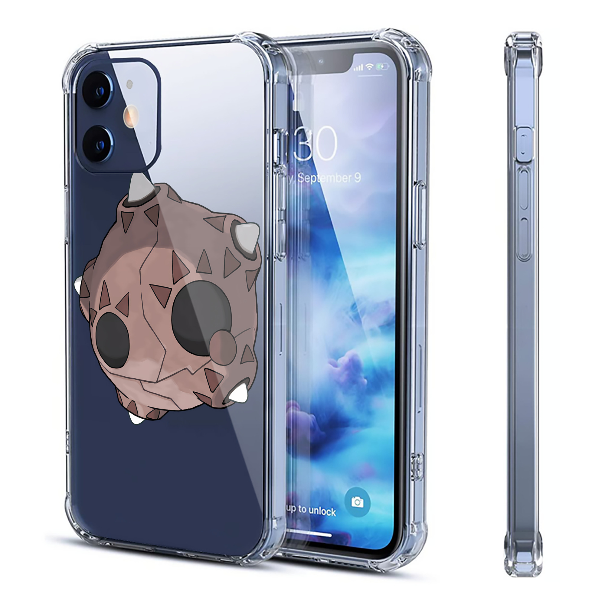 （画像用） ポケットモンスター Pokémon 【iPhone 12シリーズ対応】透明スマホケース（クリアソフトケース）